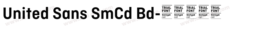 United Sans SmCd Bd字体转换